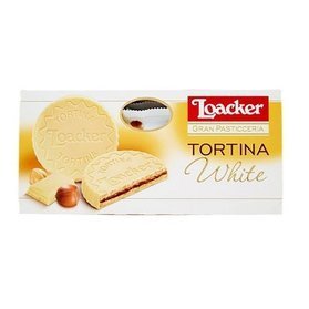 Loacker Tortina White wafle w białej czekoladzie 6 sztuk 125g