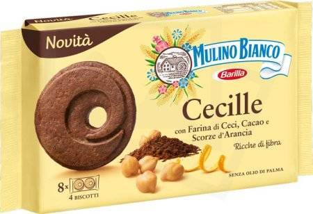 Mulino Bianco Cecille ciastka kakaowe z ciecierzycą 220g