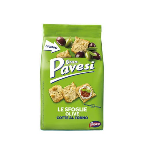 Pavesi Le Sfoglie olive krakersy z oliwkami 160 g