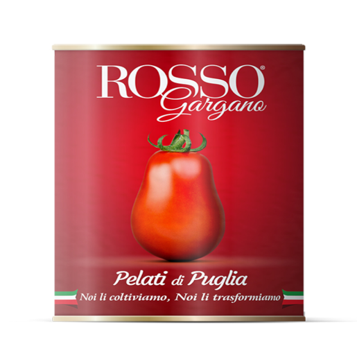 Rosso Gargana Pelati di Puglia 2,5 kg - pomidory bez skórki z  Apulii