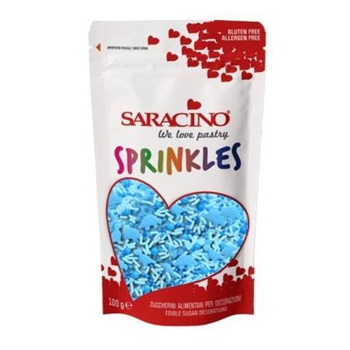Saracino Sprinkles Blue Baby mix - posypka cukrowa 100g